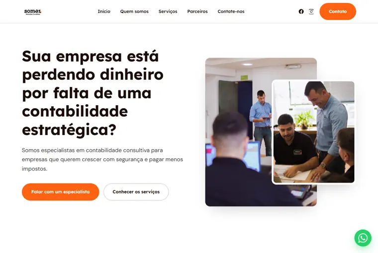 Site institucional da Somar